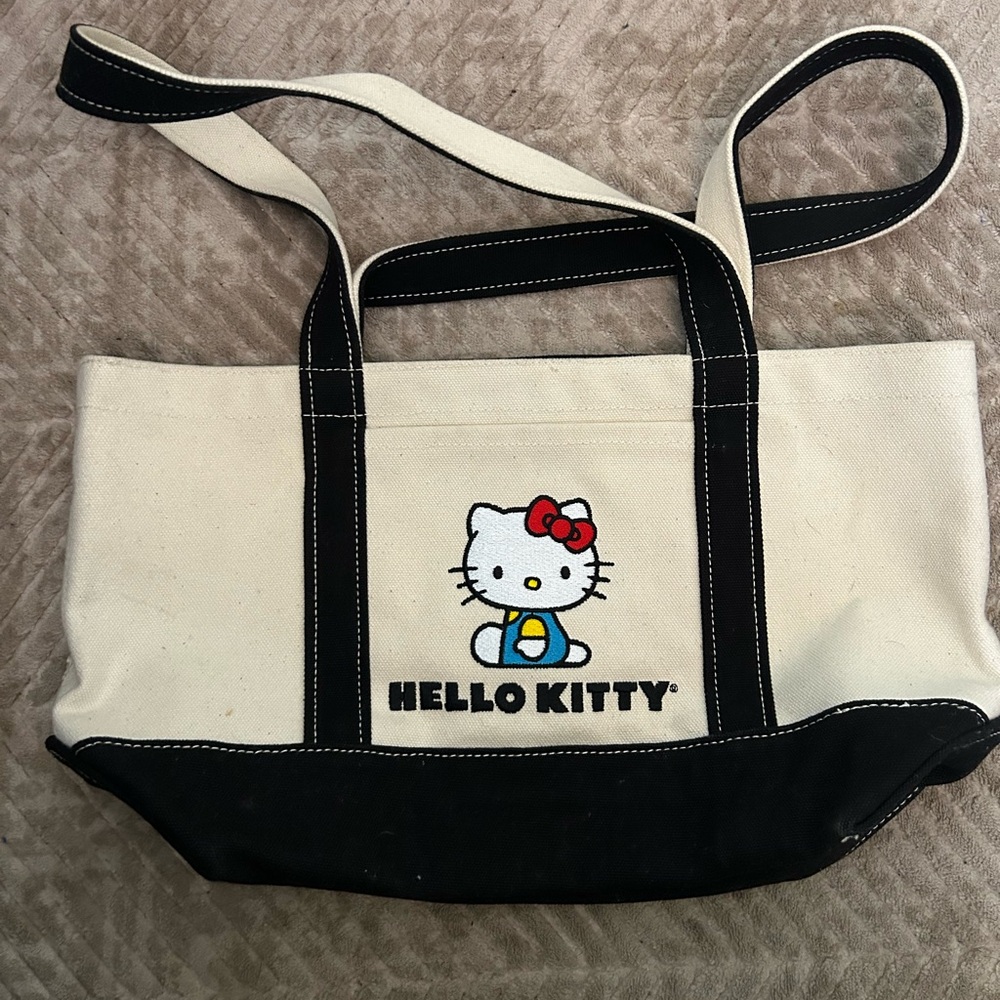 Hello Kitty Black and Cream Tote Bag